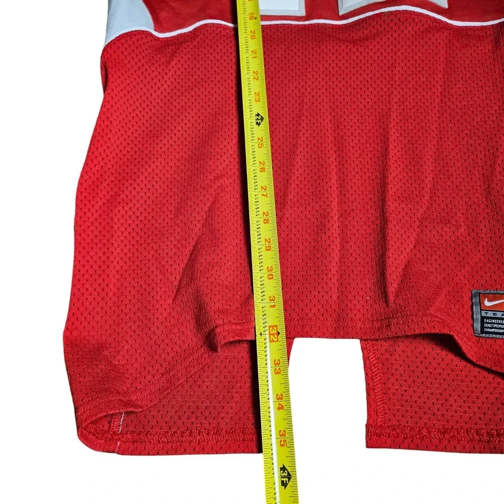 Nike‎ Team Briscoe Football Game Jersey Shirt #72 Watts Mens Red Size 2XL